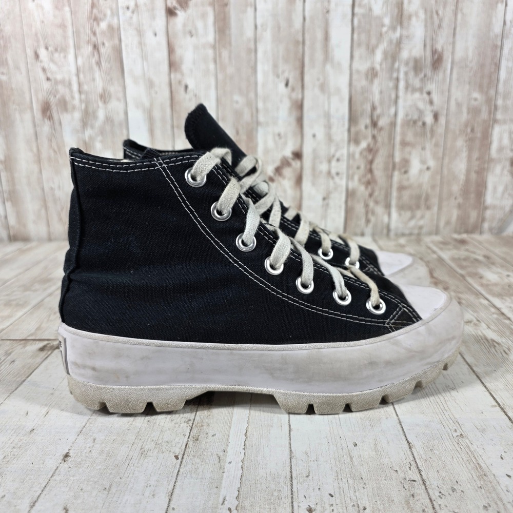 Converse Chuck Taylor All Star Lugged High Top Black Platform Sneakers 565901C 6